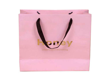 OEM/ODM de impression précis vifs roses de sacs à provisions de papier de couleur disponible fournisseur