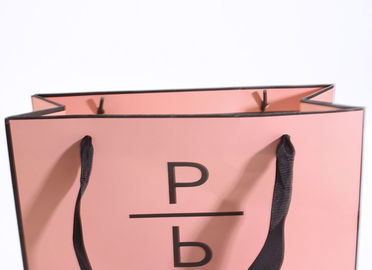 Sacs de transporteur de papier précis de rose d'impression, sacs à provisions de fantaisie de boutique fournisseur