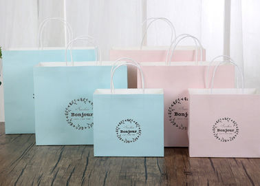 Les sacs en papier imprimés sensibles de Papier d'emballage/ont imprimé des sacs de transporteur de papier n'importe quelle couleur disponible fournisseur
