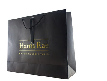 Sacs en papier promotionnels à extrémité élevé, sacs de transporteur imprimés par coutume tordus de poignée fournisseur