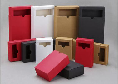 Le petit boîte-cadeau rectangulaire de papier d'emballage, boîte de tiroir de papier de 350g emballage a adapté la couleur aux besoins du client fournisseur