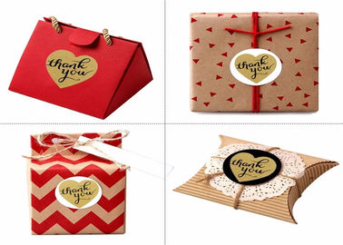 Rétros autocollants de papier d'emballage, taille adaptée aux besoins du client personnalisée d'étiquettes adhésives fournisseur