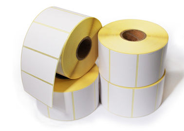 Papier pour étiquettes blanc imperméable de petit pain de papier d'autocollant/matériel de papier inférieur de Gration fournisseur