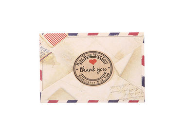 Le diamètre collant 1,18 de labels de papier de l'épaisseur 2mm Brown s'avance petit à petit pour épouser/anniversaire fournisseur
