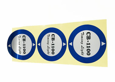 Étiquettes adhésives faites sur commande de forme ronde brillantes/épaisseur mate de finition 0,2 - 0.3mm fournisseur