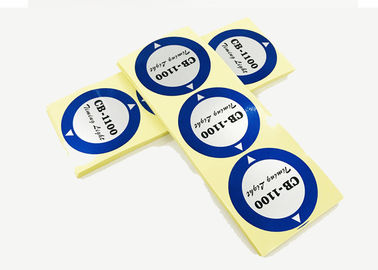Étiquettes adhésives faites sur commande de forme ronde brillantes/épaisseur mate de finition 0,2 - 0.3mm fournisseur