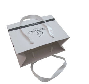 Les petits sacs en papier faits sur commande recyclables, les marchandises blanches met en sac n'importe quelle taille disponible fournisseur