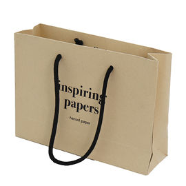 Matériel durable de papier imprimé par coutume biodégradable de papier d'emballage de sacs à provisions fournisseur
