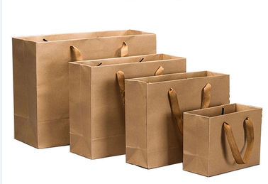 Résistance de larme élevée écologique imprimée par coutume élevée de sacs en papier de Papier d'emballage de longévité fournisseur