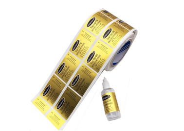 Étiquettes adhésives faites sur commande extérieures brillantes UV/impression d'écran pour la bouteille d'huile essentielle fournisseur