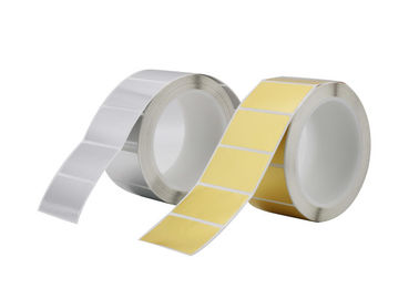 Or fait sur commande résistant à la chaleur d'étiquettes adhésives/matériel aluminium argenté toute forme disponible fournisseur