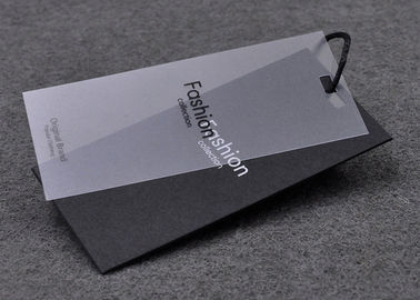 Recyled noircissent le × 10cm de la taille 4,8 d'étiquettes de coup imprimé par coutume avec l'étiquette givrée de PVC fournisseur