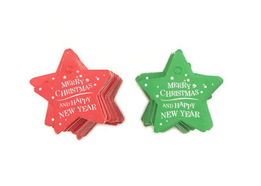 Le coup imprimé par coutume de style de Noël étiquette la diverse forme pour le cadeau de décoration de DIY fournisseur