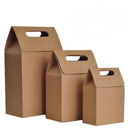 Poignée personnalisée découpée avec des matrices de Windowed de résistance de larme de sacs en papier de Brown haute fournisseur