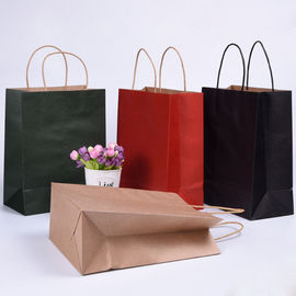 acheter Les sacs à provisions se pliants de papier de Brown avec la colle résistante à la chaleur forte renforcent fabrication en ligne