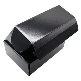 Cartons d'expédition ondulés mats réutilisés, taille ondulée noire de Cutsomized de boîtes fournisseur