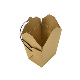 acheter Anti matériel de papier de GM/M emballage de la boîte 350 à nourriture de fuite avec la poignée noire fabrication en ligne