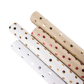 acheter L'anti éraflure pointille la pâte à papier en bois recyclable de papier d'emballage pour le paquet de fleur/cadeau fabrication en ligne
