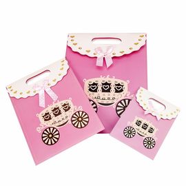 Le matériel blanc coloré mignon de carton du sac 230g de carton a adapté la taille aux besoins du client fournisseur