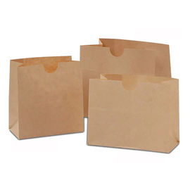 Sacs de nourriture de papier de Brown/type Gusseted graisse de sacs à casse-croûte papier d'emballage résistante fournisseur