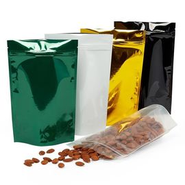 Les sacs réutilisables en plastique de nourriture, brillants tiennent la diverse couleur de poches disponible fournisseur