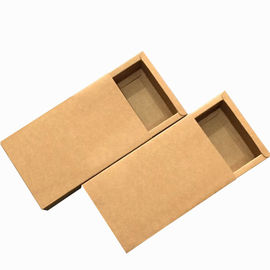 La coutume de style de tiroir a imprimé le matériel durable de papier des boîtes 350g Brown emballage fournisseur