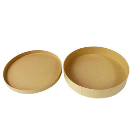 Boîte de papier ronde d'emballage alimentaire, impression offset imprimée de boîtes de présentation fournisseur