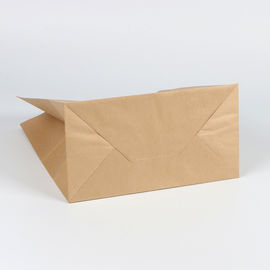 La coutume jetable de sacs en papier de Papier d'emballage de catégorie comestible imprimée renforcent fermement la poignée fournisseur