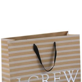 les sacs à provisions de papier de 250gsm Brown, les sacs en papier commerciaux dégagent le pli fournisseur