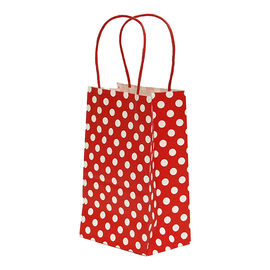 Les sacs de transporteur imprimés par coutume de modèle de grille, cadeau de papier de Brown met en sac la taille 16 x 8 x 22 cm fournisseur
