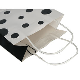 Sacs à provisions de papier personnalisés par conception de point, impression offset promotionnelle de sacs en papier fournisseur
