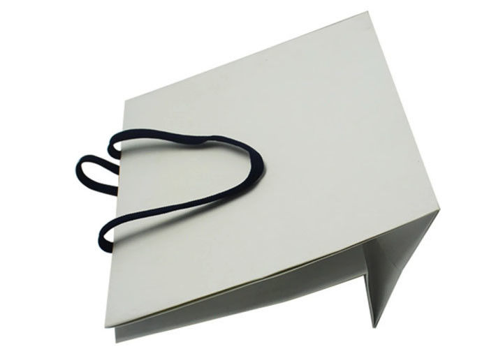 Longévité élevée personnalisée de sacs à provisions de papier de logo avec des poignées de corde fournisseur