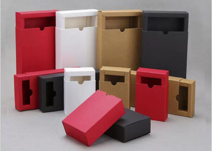Le petit boîte-cadeau rectangulaire de papier d'emballage, boîte de tiroir de papier de 350g emballage a adapté la couleur aux besoins du client fournisseur