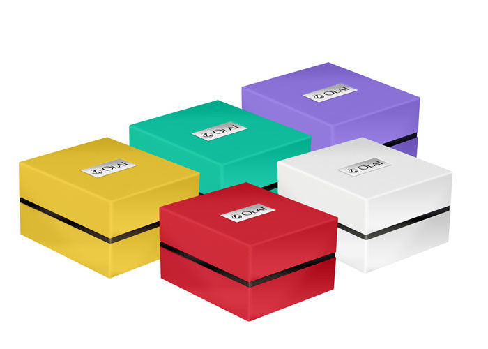 L'emballage de luxe coloré de cadeau enferme dans une boîte la taille 9,5 x 11 x 7.6cm de matière plastique pour la montre fournisseur