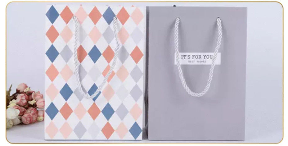 La coutume tordue de poignée a imprimé des sacs en papier non-toxiques pour empaqueter/achats fournisseur