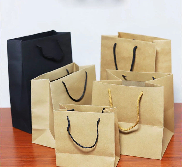 Résistance de larme élevée écologique imprimée par coutume élevée de sacs en papier de Papier d'emballage de longévité fournisseur