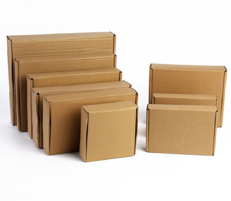 Boîte de carton de Brown de papier d'emballage, épaisseur ondulée faite sur commande 0.23mm de boîtes fournisseur
