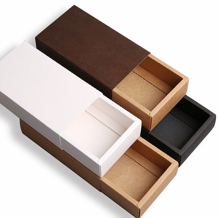 La coutume de style de tiroir a imprimé le matériel durable de papier des boîtes 350g Brown emballage fournisseur