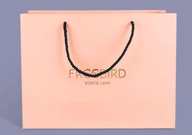 Good price Sensible a annoncé les sacs en papier imprimés, l'impression 4C précise de sacs de transporteur de papier de rose en ligne