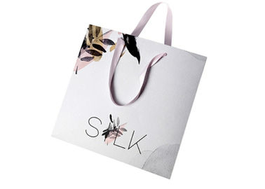 Good price Sacs à provisions de livre blanc d'impression offset avec la manipulation extérieure de Matt/stratification brillante en ligne