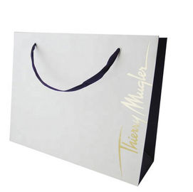 Good price Les affaires ont imprimé des sacs en papier de Papier d'emballage avec la finition extérieure de estampillage chaude d'or en ligne