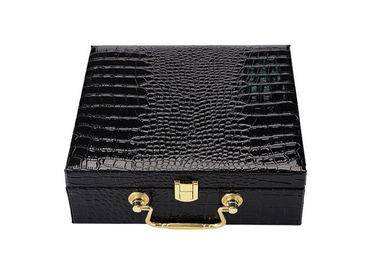 Good price L'emballage de luxe de cadeau de cuir d'unité centrale enferme dans une boîte la forme de Cutsomzied avec la poignée portative en ligne