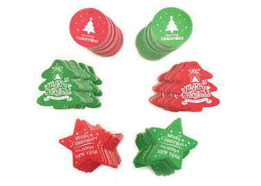 Good price Le coup imprimé par coutume de style de Noël étiquette la diverse forme pour le cadeau de décoration de DIY en ligne