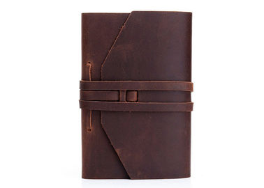 Good price La couleur foncée de Borwn a personnalisé le poids rechargeable 488g de journal attaché de cuir en ligne